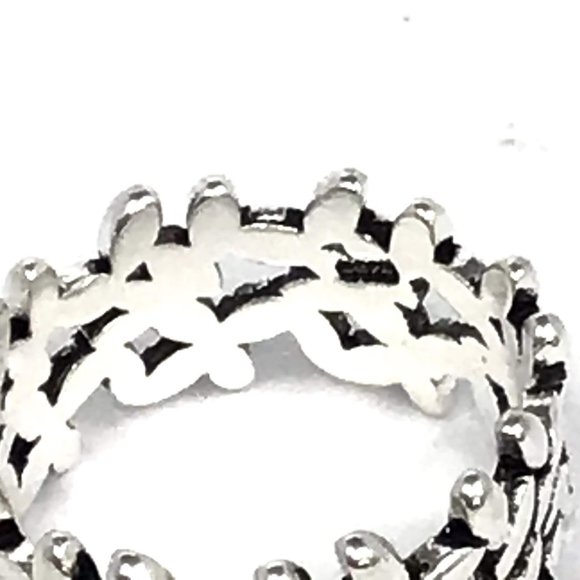NEW Silver Leaf Women’s Boho Ring Adjustable Size - Picture 8 of 8